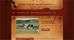 Desktop Screenshot of fightingcreekfurniture.com